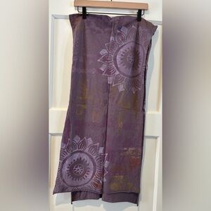 Blue Fish Hand painted Scarf in Aura